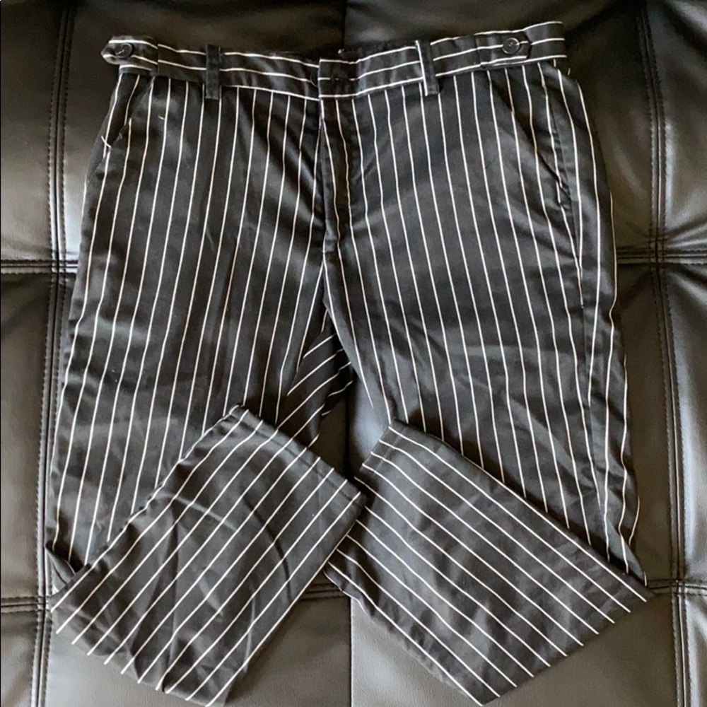 MNML Cropped Striped Pants